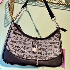 Juicy Couture Black and White Women's Bag